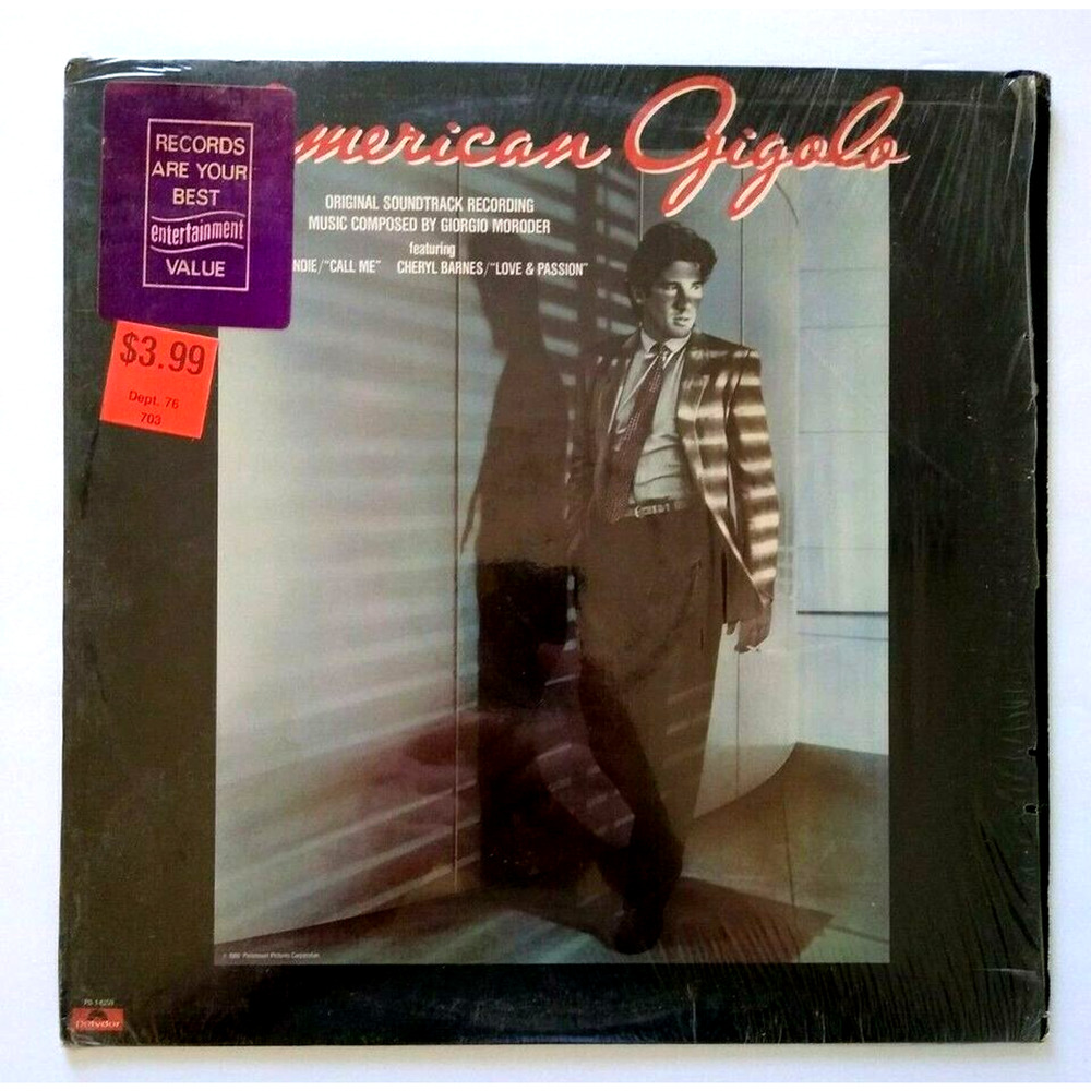 American Gigolo Soundtrack Vinyl LP Record 1980 Call Me Blondie Giorgio Moroder